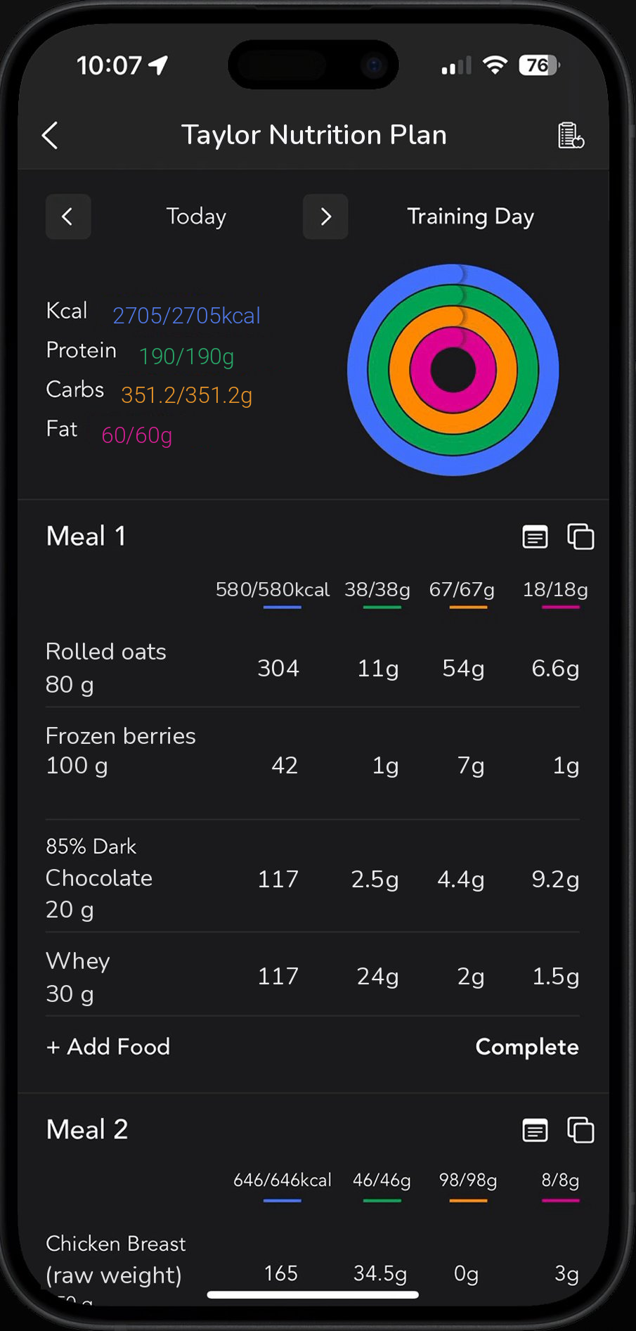 Daily tracking