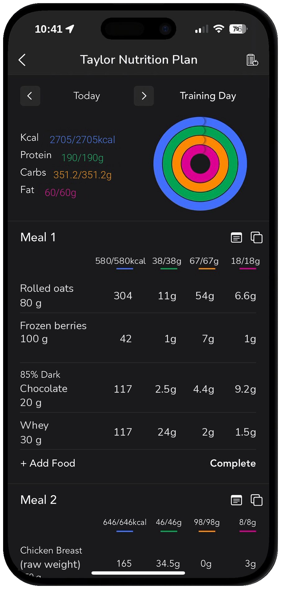 Daily tracking